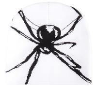 Lpitoy Y2k Gothique Araignée Motif Tricoté Chapeau Bonnet Bonnet Hiver Chaud Bonnets Décontracté Casquette De Crâne en Plein Air Streetwear pour Femmes Hommes Adolescents