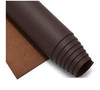 LPLND Imperméable Tissu en Simili Cuir Souple,Cuir Tissu, pour ameublement, canapé, chaises, Sacs,Marron foncé (Size : 1.38×1m)