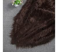 LPLND Qualité Tissu en Fausse Fourrure 170 * 50cm Tissu en Peluche Longueur des Cheveux 7-10cm Tissu Duveteux Utilisé pour pour Décorations de Costumes, Artisanat de Couture (Color:Brun)