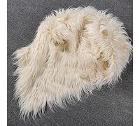 LPLND Tissu en fausse fourrure de qualité - Poils longs - 170 x 50 cm - Longueur des cheveux 7-10 cm - Tissu moelleux - Protection contre le vent - Pour la décoration de vêtements, l'artisanat de