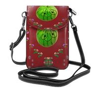 LPLSNWS Big Eye Petit portefeuille pour femme avec bandoulière réglable Motif pastèque