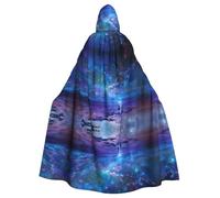 LPLSNWS Cape à capuche Northern Lights pour adulte - Cape à capuche confortable adaptée pour le cosplay, les spectacles sur scène, les bals masqués, les fêtes à thème et les conventions d'anime.