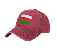 LPLSNWS Casquette de baseball en denim noir imprimé drapeau d'Oman - Unisexe, adaptée pour le golf, les loisirs, et les vêtements de plein air., Rouge, Taille unique