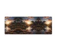 LPLSNWS Clavier et tapis de souris à motif paysage australien (80 x 30 cm) adapté pour les jeux et le bureau.