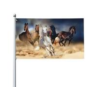 LPLSNWS Drapeau de la tempête du désert en polyester, 0,9 x 1,5 m, imprimé animal, double face, décoration extérieure