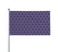 LPLSNWS Drapeau manoir hanté, violet, 152 x 91 cm, motif animal, polyester, double face