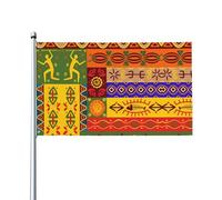 LPLSNWS Drapeau national africain, multicolore, 0,9 x 1,5 m, thème de la coupe du monde 2026, décoration extérieure, polyester, double face