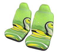 LPLSNWS Lot de 2 housses de siège de voiture imprimées Canard vert pour berline/camion/bus/ferry