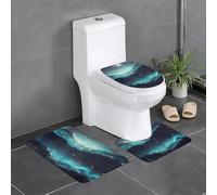 LPLSNWS Lot de 3 tapis de bain antidérapants avec étoiles de science-fiction, essentiels pour une vie confortable dans les salles de bains, les chambres et les cuisines.