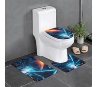 LPLSNWS Lot de 3 tapis de bain antidérapants Science Fiction Future, essentiel pour une vie confortable dans les salles de bains, les chambres et les cuisines.