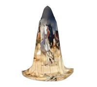 LPLSNWS Peignoir de cosplay avec motif cheval de course dans le désert - Parfait pour Halloween, les jeux de scène et le cosplay quotidien