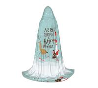LPLSNWS Peignoir de cosplay pour adolescent avec inscription « Merry Christmas and Happy New Year » - Parfait pour Halloween, les jeux de scène et le cosplay quotidien
