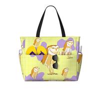 LPLSNWS Sac de plage imprimé hibou debout de grande capacité - Convient pour les vacances, le camping, les déménagements, le shopping, et plus encore.