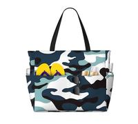 LPLSNWS Sac de voyage en toile à motif camouflage marin - Sac de rangement durable pour les vacances, le camping, le shopping et les déménagements.