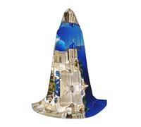 LPLSNWS Santorini Robe de cosplay pour adolescent Motif île grecque vue sur la mer Taille S - Parfait pour Halloween, les jeux de scène et le cosplay quotidien