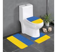 LPLSNWS Tapis de salle de bain antidérapant Drapeau de l'Ukraine - Ensemble de 3 pièces, essentiel pour une vie confortable dans la salle de bain, la chambre et la cuisine.