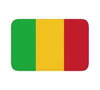 LPLSNWS Tapis de salle de bain imprimé drapeau du Mali 40 x 60 cm antidérapant pour entrée, buanderie, WC.