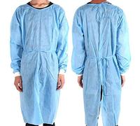 LPM - 50 Blouses de Protection Jetables Non tissé Non Stériles 40 gr/m2 - Taille XL