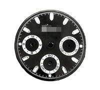 LPMPCZKZGF 29mm montre montrage for Vk63 Mouvement Green Lumineux Cadres Regarder des pièces de réparation Blanc Black Montre Visages Accessoires de remplacement cadran(B)
