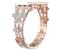 LPMPCZKZGF Bande de montre en acier inoxydable femme compatible for Apple Watch 40mm 38mm Compatible for Iwatch Series 6 SE 5 4 3 Compatible for Apple Watch 44mm Band 42mm Accessoires Bracelet de mont