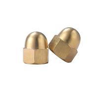 LPMPCZKZGF Écrou borgne en laiton M3 M4 M5 M6 M8 M10 M12 M14 M16 M18 M20 décoratif for tête bombée cuivre demi-rond Boulons et écrous(M4-5pcs)
