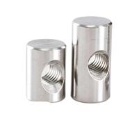 LPMPCZKZGF Écrou for barillet trou transversal M4 M5 M6 boulon en acier inoxydable 304 goupille cylindrique clou bois écrou long de verrouillage Boulons et écrous(M6x12 (10Pcs))