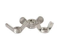 LPMPCZKZGF Écrou for oreilles en acier inoxydable A2 304, écrou main M3 M4 M5 M6 M8 M10 M12 M14 M16 M24 papillon/grande oreille trompette Boulons et écrous(Horns Type,M5)
