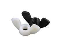 LPMPCZKZGF Écrou for oreilles en nylon M3 M4 M5 M6 M8 M10 M12 plastique papillon borgne Boulons et écrous(Wit,M8 20pcs)
