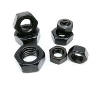LPMPCZKZGF Écrou hexagonal en acier inoxydable noir 304 A2-70, filetage métrique, M1,6 M2 M2,5 M3 M3,5 M4 M5 M6 M8 M10 M12 DIN934 Boulons et écrous(10pcs M8)