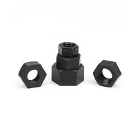 LPMPCZKZGF Écrou hexagonal en nylon et plastique M3 M4 M5 M6 M8 M10 M12 M14 M16 Écrou en nylon blanc et noir Écrou de blocage hexagonal isolé Boulons et écrous(Black nylon,M6 50pcs)