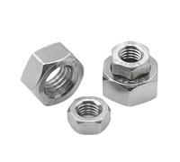LPMPCZKZGF Écrous hexagonaux en acier inoxydable A2-70 304, 1/2/5/10/25/50/100 pièces, M1, M1.2, M1.4, M1.6, M2, M2.5, M3, M4, M5, M6, M8, M10, M12, M16, M20, M24 Boulons et écrous(M4 x 25pcs)