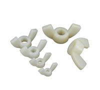 LPMPCZKZGF Écrous papillon en nylon blanc, lot de 10/20/50/100 pièces, M3, M4, M5, M6, M8, M10, M12, isolants en plastique, for serrer for la main Boulons et écrous(White-100pcs,M12)