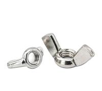 LPMPCZKZGF Écrous papillon for oreilles en acier inoxydable, 3 for 20 pièces, M3, M4, M5, M6, M8, M10, M12, zingués, for serrage manuel, DIN315 Boulons et écrous(201 stainless steel,M6 10pcs)
