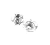 LPMPCZKZGF Lot de 100 écrous for quatre griffes en acier épais M3 M4 M5 M6 M8 M10 for haut-parleur, écrous en T for insertion borgne for meubles en bois Boulons et écrous(M6)