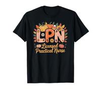 LPN Licence Pratique Infirmière Automne Citrouille Épices T-Shirt