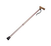 LPNCBUDC Béquille télescopique en Aluminium avec poignée en Bois Massif, Canne de Marche Portable Ultra légère pour Personnes âgées, 77-99 cm, béquille-11.19