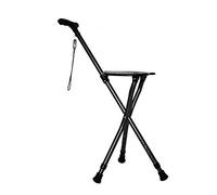 LPNCBUDC Tabouret à béquille Pliable à Cinq Vitesses, Support réglable à Trois Pieds, Repose-Marche, Aide au Voyage pour Les Parents âgés, Confort antidérapant, C