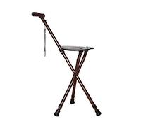 LPNCBUDC Tabouret à béquille Pliable à Cinq Vitesses, Support réglable à Trois Pieds, Repose-Marche, Aide au Voyage pour Les Parents âgés, Confort antidérapant, C