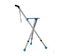 LPNCBUDC Tabouret à béquille Pliable à Cinq Vitesses, Support réglable à Trois Pieds, Repose-Marche, Aide au Voyage pour Les Parents âgés, Confort antidérapant, C