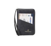 LPNGTNG Sac de passeport rétro pour homme et femme RFID Fashion Passport Cover Multifonctionnel en cuir PU Clip Passeport Accessoires de voyage, Hz726-gris, Taille unique