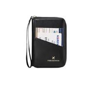 LPNGTNG Sac de passeport rétro pour homme et femme RFID Fashion Passport Cover Multifonctionnel en cuir PU Clip Passeport Accessoires de voyage, Hz726-noir, Taille unique