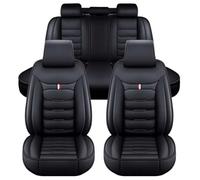 LPOJUHBSWAR Housse SièGe Cuir Voiture pour VW Passat B8 GTE Variant Alltrack 2016-2022, Housses de Siège de Voiture en Simili Cuir à Couverture Complète Compatible avec Les Airbags Latéraux,C/Black