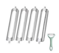 Lpolkvemelh 4 Pièces Lames de Rechange pour Eplucheur, Acier Inoxydable, Lame pour Eplucheur Vertical pour Econome Légumes Éplucheur Turbo Éplucheure Économique Éplucheur Tomate