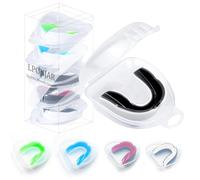 LPONJAR Lot de 5 protège-dents athlétiques pour enfants, adolescents, avec étui pour football, crosse, basket-ball, taekwondo, boxe, MMA, rugby, karaté, lutte