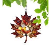Lpoppcx Attrape-Soleil pour Fenêtre Intérieure,2D Feuilles D'Érable d'automne Ornement Attrape-Lumière - Ornements d'art Mural Décoratifs, Décoration de Thanksgiving | pour Jardin Balcons Portes Cour