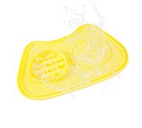 Lpoppcx Bol Anti-Glouton pour Chat | Bol Interactif Anti-Étouffement avec Petites Ventouses | Plat Puzzle pour Friandises À Manger Lentement | pour Bandes De Yaourt Boîtes Nourriture Humide Et