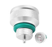 Lpoppcx Bouchon de Réservoir d'Huile de Moto,Couvercle en Aluminium avec Jauge de Température,Bouchon D'Huile Pour Motocyclette | Pour Motards Mécaniciens Ateliers Usagers Quotidiens Passionnés De