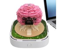 Lpoppcx Calendrier 3D 2026-3D - Notes autocollantes - Arbre porte-bonheur - Calendrier 2026 - Bloc mémo décoratif pour anniversaire, pendaison de crémaillère, armoire, adultes, étudiants, famille