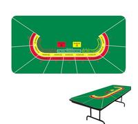 Lpoppcx Housse de Table de Poker, Nappe de Poker,Tapis de Holdem 120x60cm - Tapis de antidérapant, Tapis de Table de pour fête de, soirée à thème, soirée