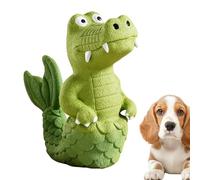Lpoppcx Jouet alligator pour chien, lisse, résistant aux morsures, avec couineur pour un jeu sûr, jouet couineur pour chiots et animaux domestiques, pour l'intérieur et l'extérieur, pour une